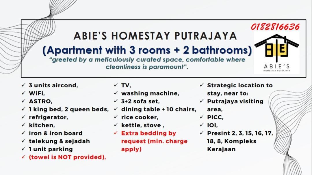 Abie'S Homestay Putrajaya Kültér fotó